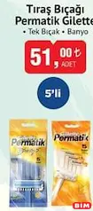 GİLLETTE PERMATİK TIRAŞ BIÇAĞI 5'Lİ fiyat ve kampanya bilgisi